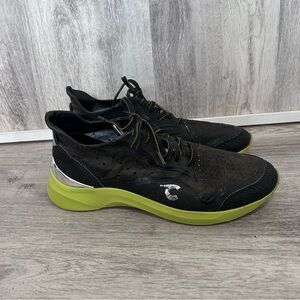 Courser Uno Luxe Sneakers  Mens 9.5 Black Green Beater Flaw